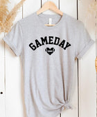 Game Day Football Heart Graphic Tee