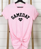 Game Day Football Heart Graphic Tee