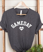 Game Day Football Heart Graphic Tee