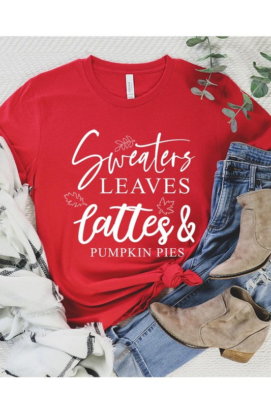 Sweaters,Leaves Graphic Tee - Body By J'ne