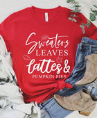 Sweaters,Leaves Graphic Tee