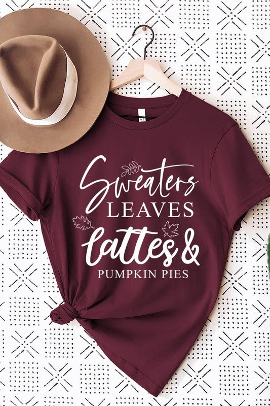Sweaters,Leaves Graphic Tee - Body By J'ne