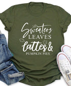 Sweaters,Leaves Graphic Tee