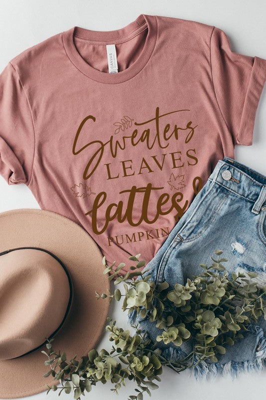 Sweaters,Leaves Graphic Tee - Body By J'ne