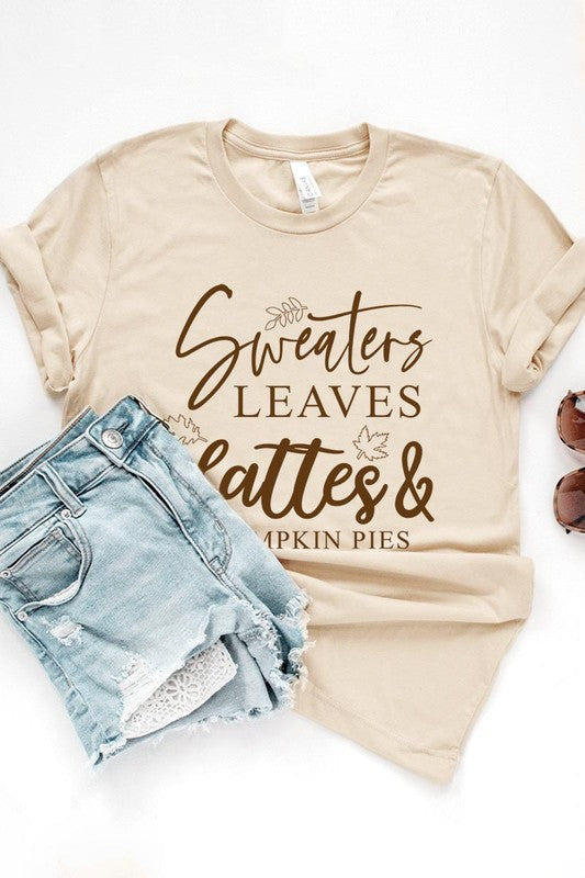 Sweaters,Leaves Graphic Tee