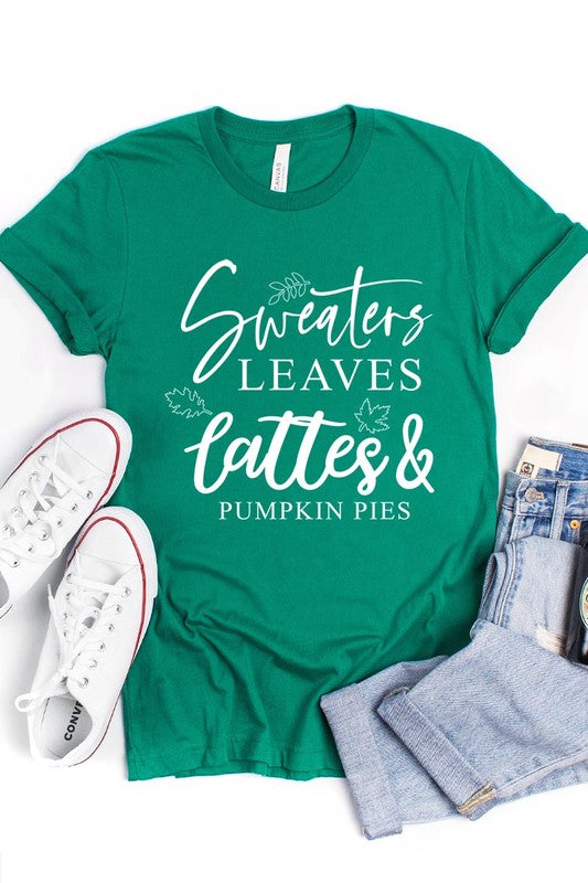 Sweaters,Leaves Graphic Tee - Body By J'ne