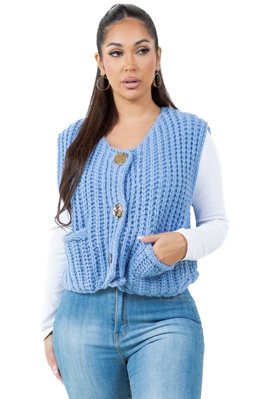LAYLA KNITWEAR VEST - Body By J'ne