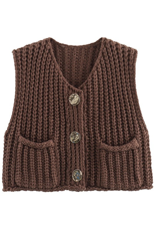 LAYLA KNITWEAR VEST - Body By J'ne