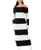 JUSTINE FITTED MAXI KNIT DRESS
