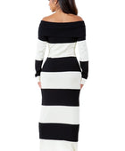 JUSTINE FITTED MAXI KNIT DRESS