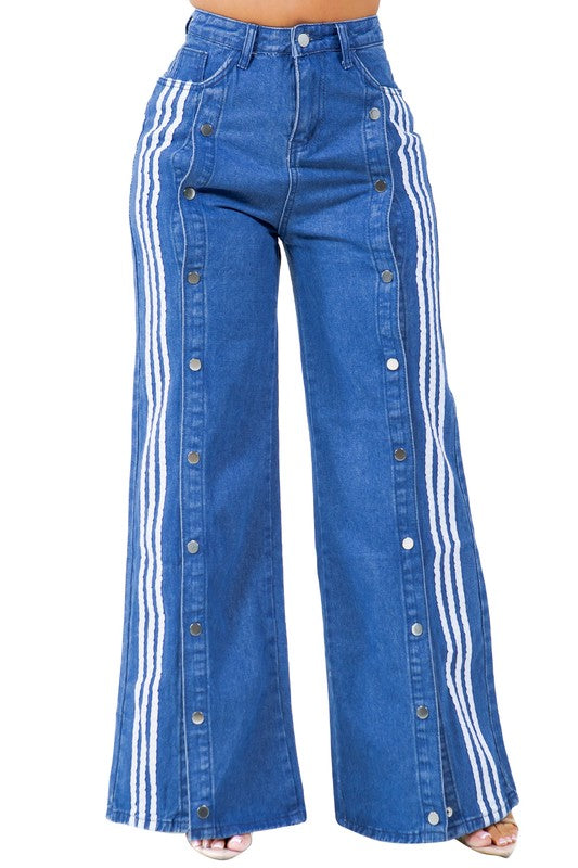 CROSS THE LINE DENIM PANTS