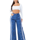 CROSS THE LINE DENIM PANTS