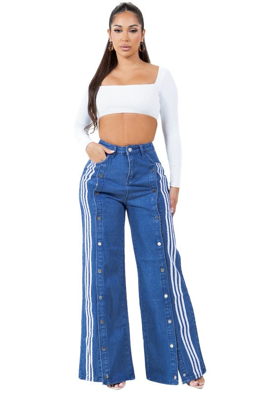 CROSS THE LINE DENIM PANTS