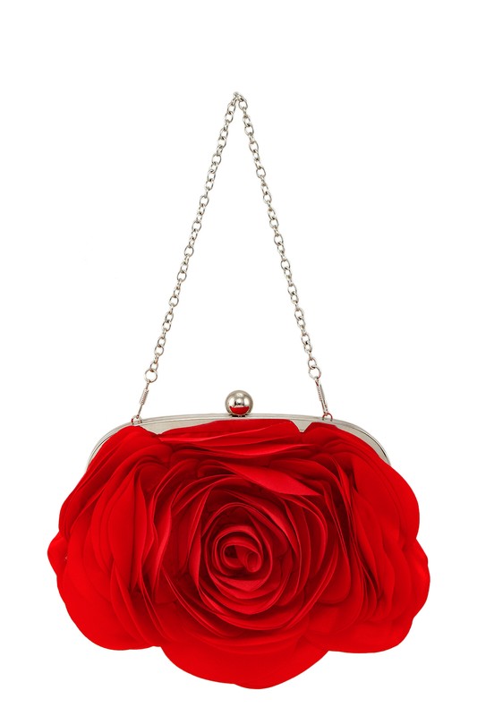 Bolso de hombro con forma de flor