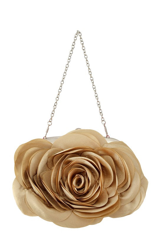 Bolso de hombro con forma de flor