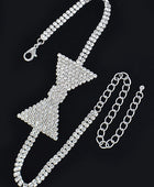 Rhinestone Bow Tie Iconic Choker Necklace