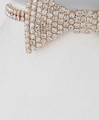 Rhinestone Bow Tie Iconic Choker Necklace