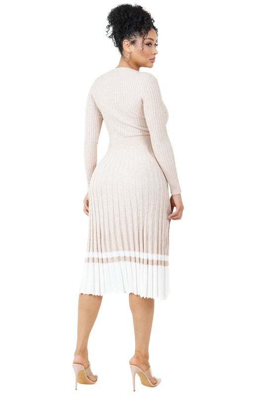 HANDLING BUSINESS LONG MAXI KNIT DRESS - Body By J'ne