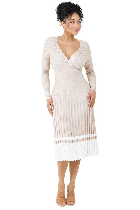 HANDLING BUSINESS LONG MAXI KNIT DRESS - Body By J'ne