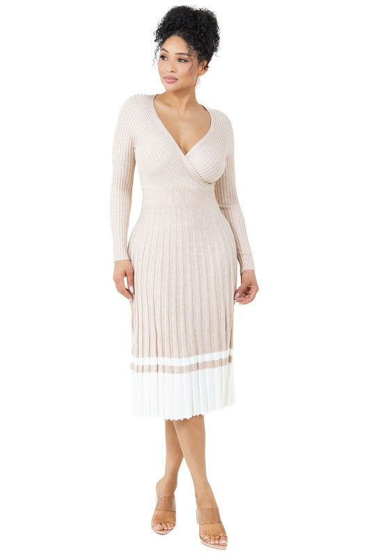 HANDLING BUSINESS LONG MAXI KNIT DRESS - Body By J'ne