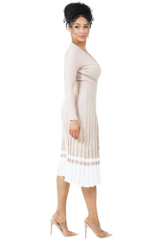 HANDLING BUSINESS LONG MAXI KNIT DRESS