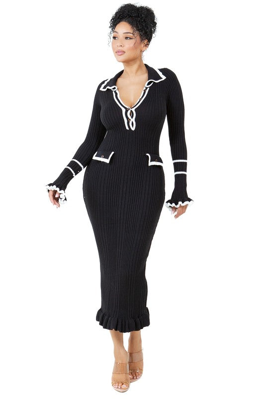 MAXI KNIT DRESS - Body By J'ne