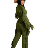 RUFFLE  2PC SWEATER PANTS SET