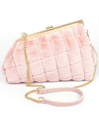 Quilted Faux Fur Iconic Swing Bag