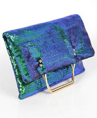 Convertible Sequins Folding Clutch