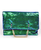 Convertible Sequins Folding Clutch