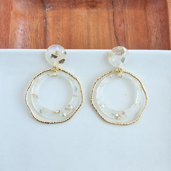 Georgia Earrings - Gold Flake - Body By J'ne