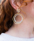 Georgia Earrings - Gold Flake