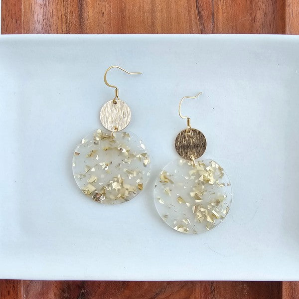 Zoey Earrings - Gold Flake - Body By J'ne