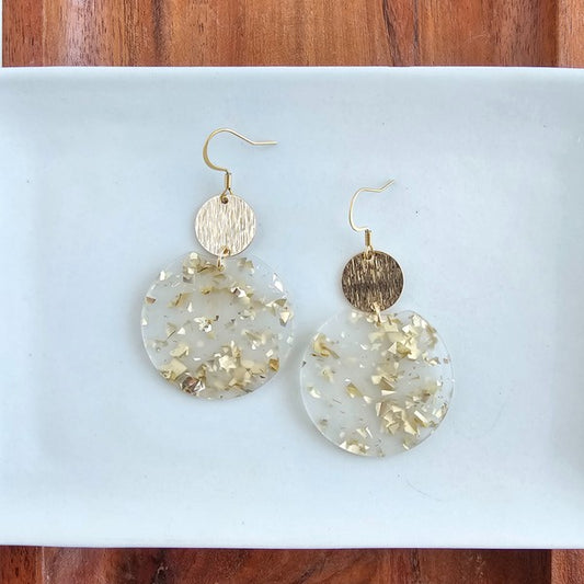 Pendientes Zoey - Copos de oro