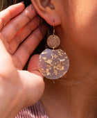 Zoey Earrings - Gold Flake