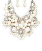 Mix Pearls Statement Oversize Necklace Set