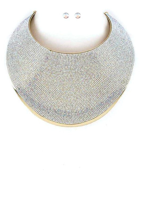 Crystal Collar Necklace Set - Body By J'ne