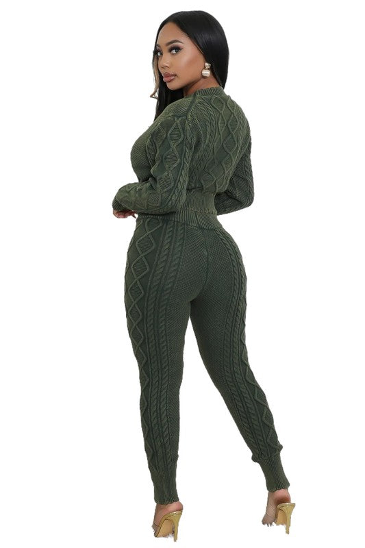 SHOWSTOPPER 2PC SWEATER PANTS SET