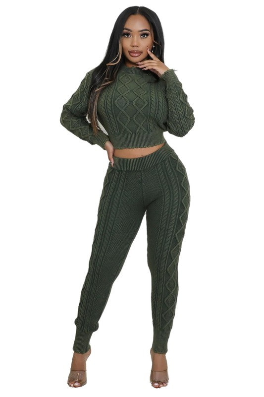 SHOWSTOPPER 2PC SWEATER PANTS SET