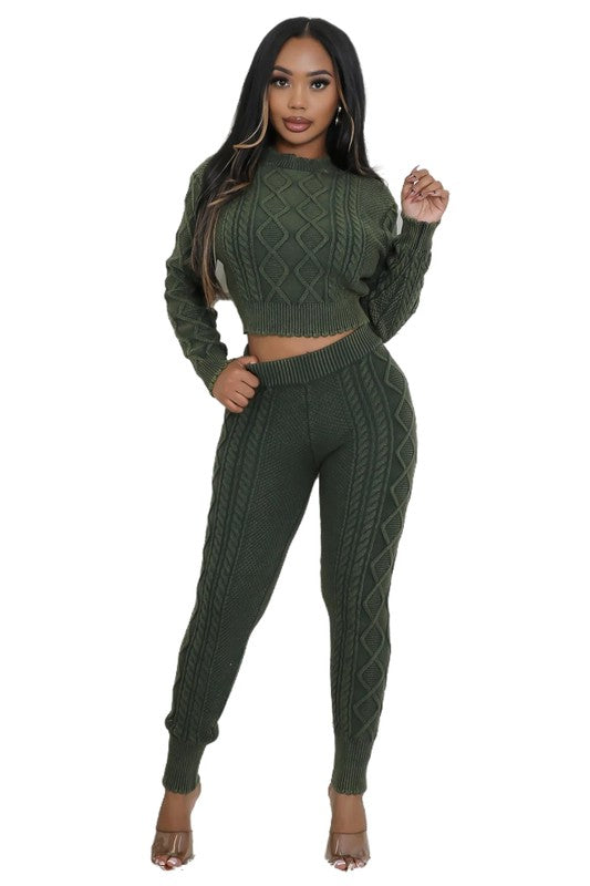 SHOWSTOPPER 2PC SWEATER PANTS SET - Body By J'ne