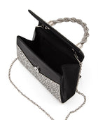 Statement Rhinestone Top Handle Clutch Bag