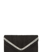 Glitter Pleated Crossbody Bag