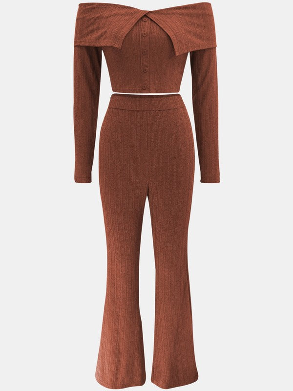 SCARLETT TWO PIECE PANTS SET - Body By J'ne