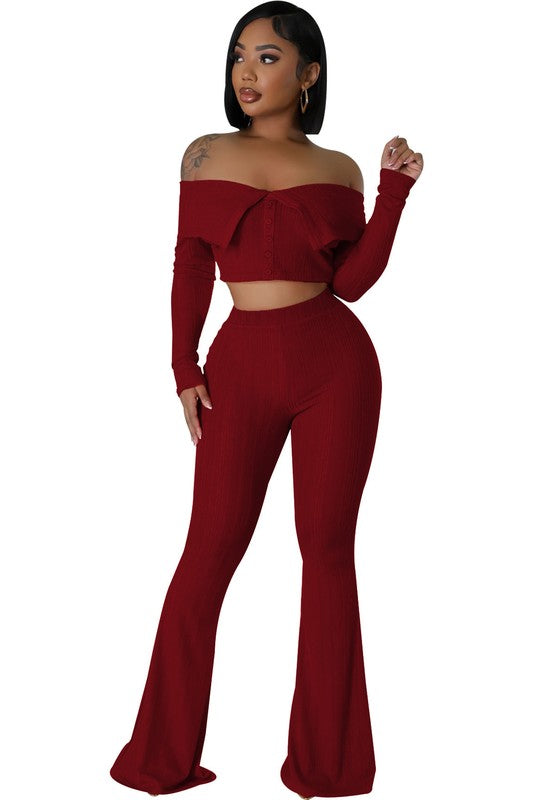 SCARLETT TWO PIECE PANTS SET - Body By J'ne
