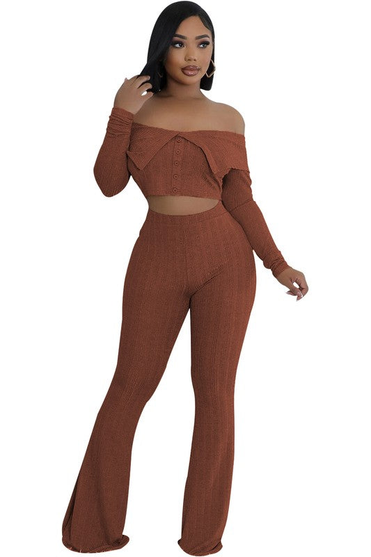 SCARLETT TWO PIECE PANTS SET - Body By J'ne