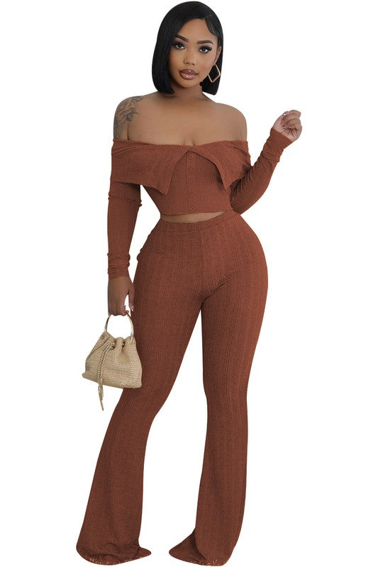 SCARLETT TWO PIECE PANTS SET - Body By J'ne