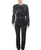 HAZEL SEQUIN TWO PIECE PANT SET