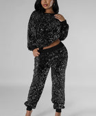 HAZEL SEQUIN TWO PIECE PANT SET