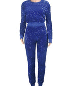 HAZEL SEQUIN TWO PIECE PANT SET