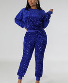 HAZEL SEQUIN TWO PIECE PANT SET